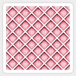 Geometric Pattern, Rhombic  Motif, Monochromatic Coloring Sticker